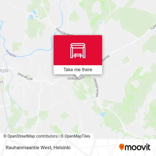 Rauhanmaantie West map