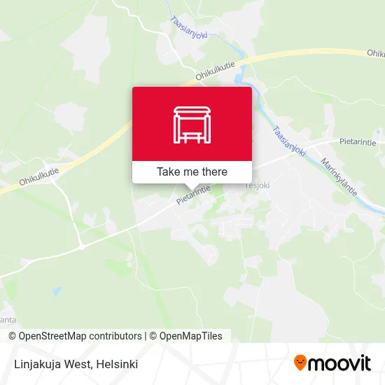 Linjakuja West map