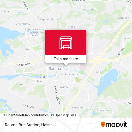 Rauma Bus Station map