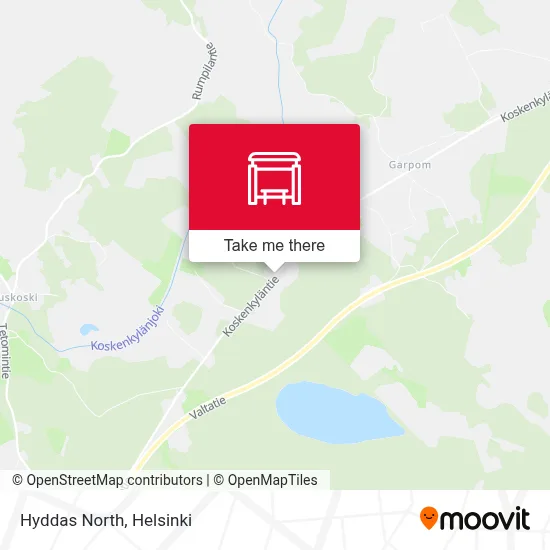 Hyddas North map