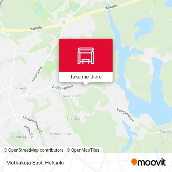 Mutkakuja East map