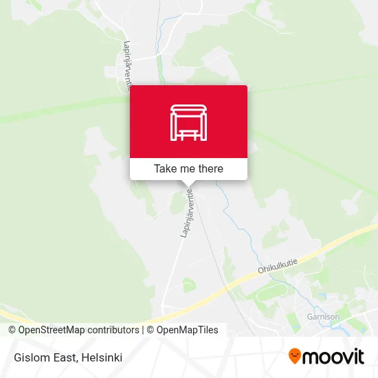 Gislom East map