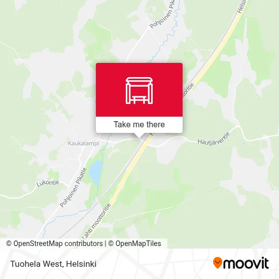 Tuohela West map