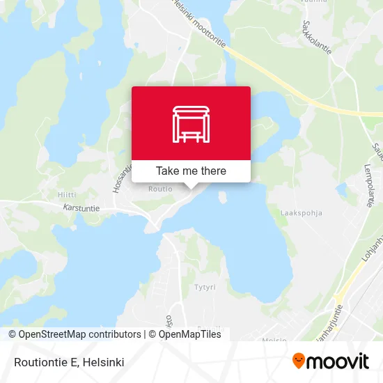 Routiontie E map