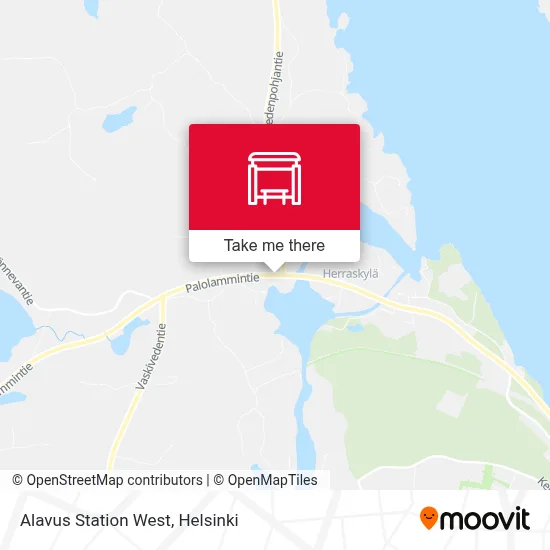 Alavus Station West map