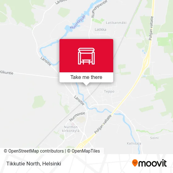 Tikkutie North map