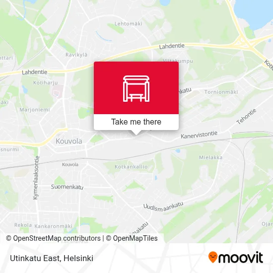 Utinkatu East map