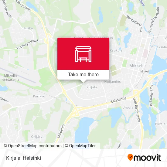 Kirjala map