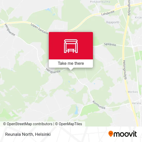 Reunala North map