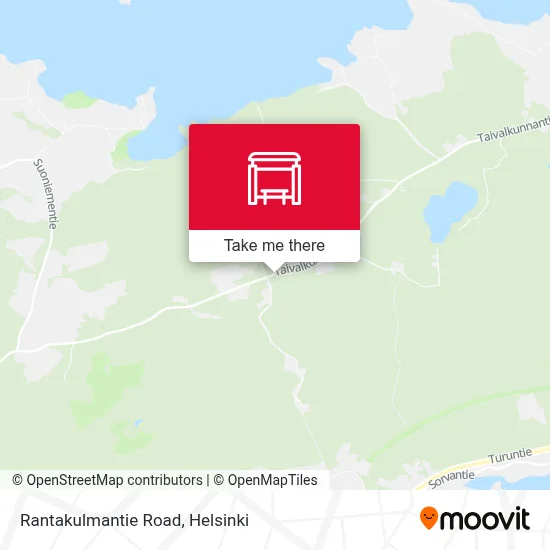Rantakulmantie Road map