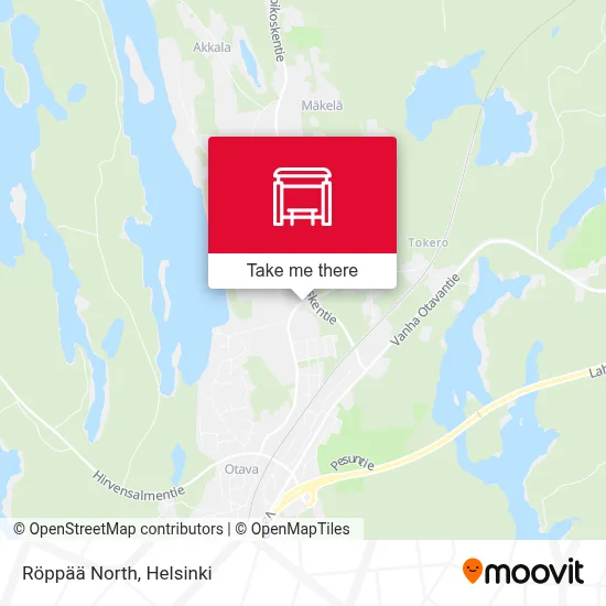 Röppää North map