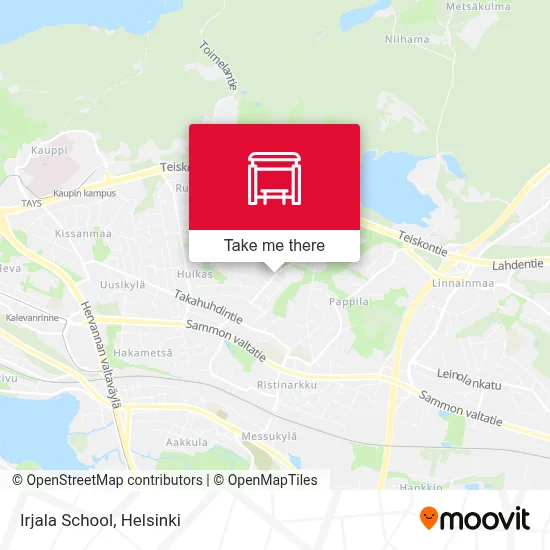 Irjala School map