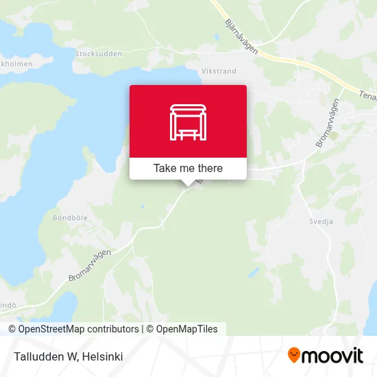 Talludden W map