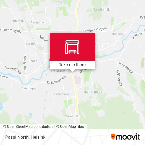 Passi North map