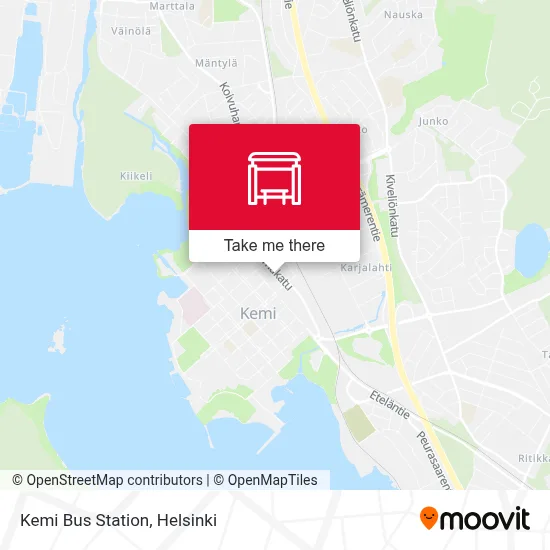 Kemi Bus Station map