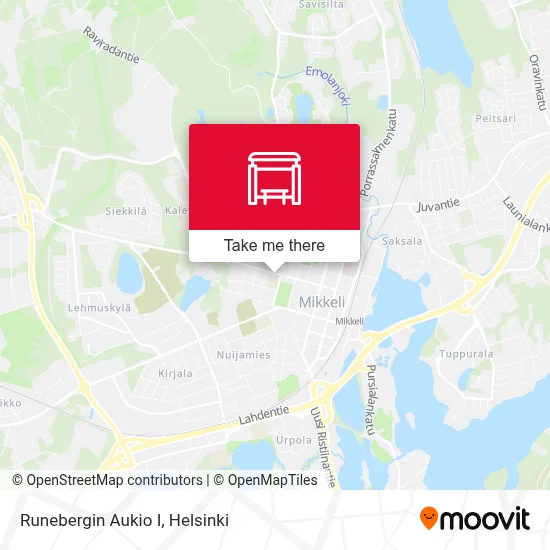 Runebergin Aukio I map