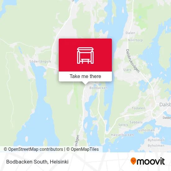 Bodbacken South map