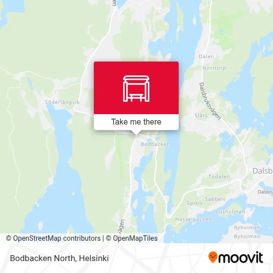 Bodbacken North map