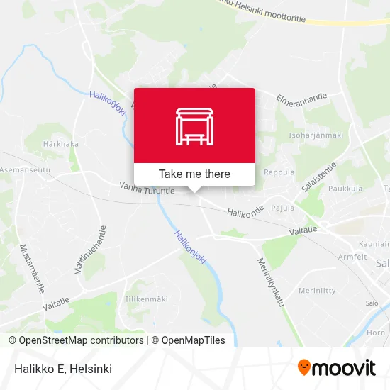 Halikko E map