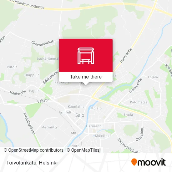 Toivolankatu map