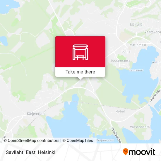 Savilahti East map