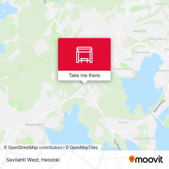 Savilahti West map