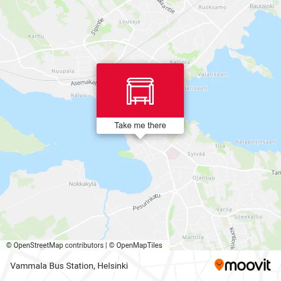 Vammala Bus Station map