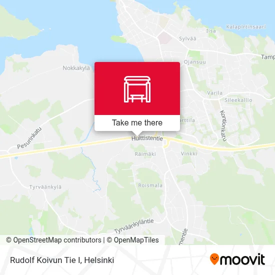 Rudolf Koivun Tie I map