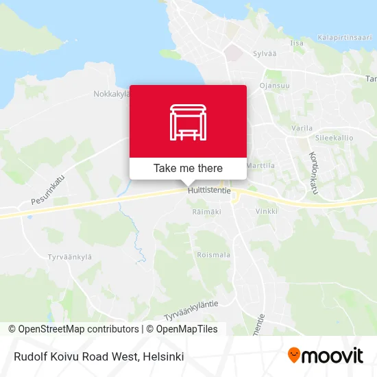 Rudolf Koivu Road West map