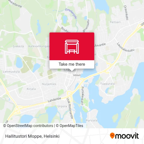 Hallitustori Moppe map