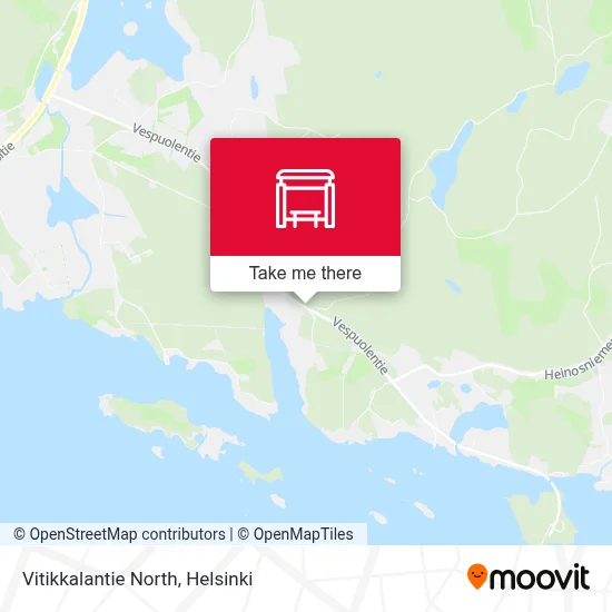 Vitikkalantie North map