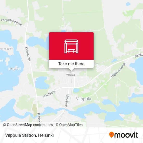 Vilppula Station map
