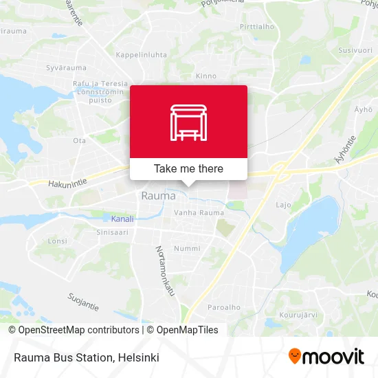 Rauma Bus Station map