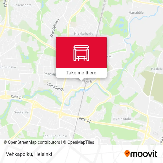 Vehkapolku map