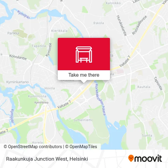 Raakunkuja Junction West map