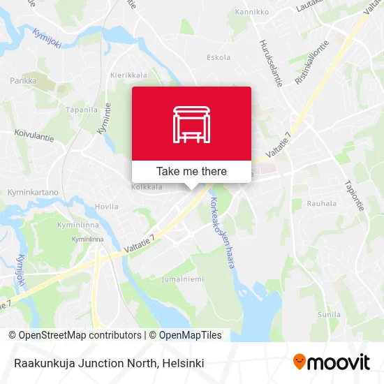 Raakunkuja Junction North map
