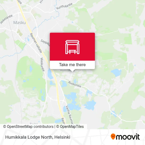 Humikkala Lodge North map