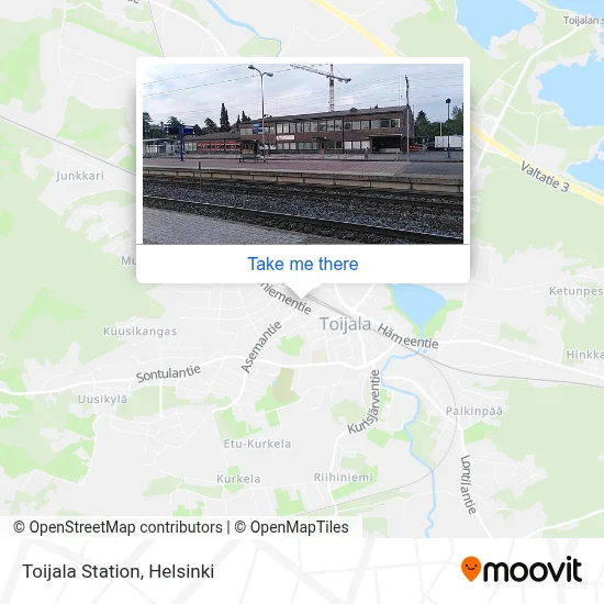Toijala Station map