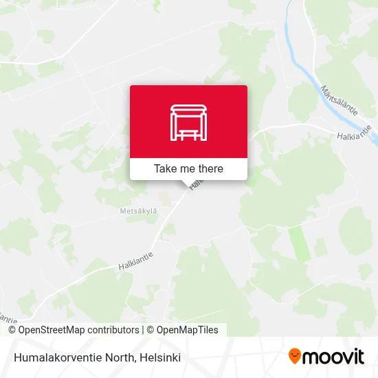 Humalakorventie North map