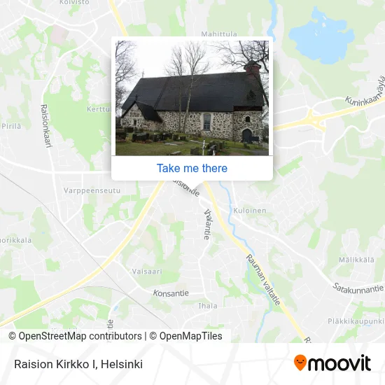 Raision Kirkko I map