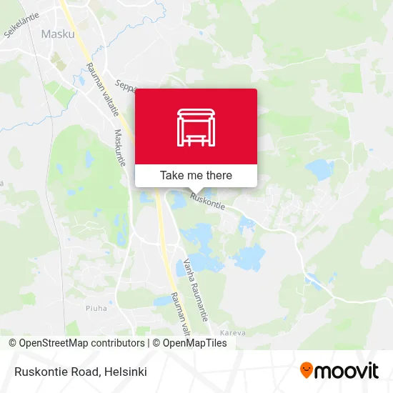 Ruskontie Road map
