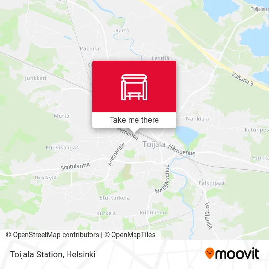Toijala Station map