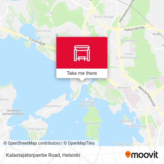 Kalastajatorpantie Road map