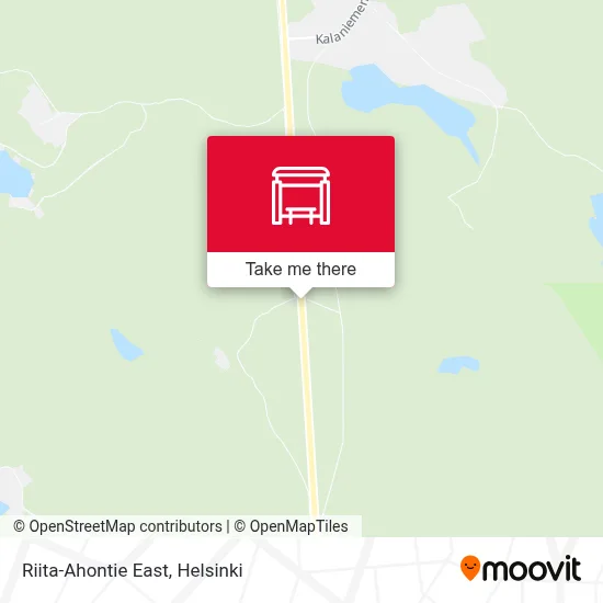 Riita-Ahontie East map