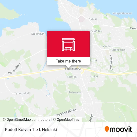 Rudolf Koivun Tie I map