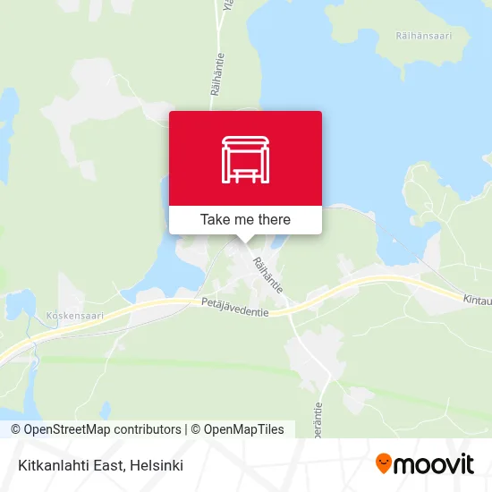 Kitkanlahti East map