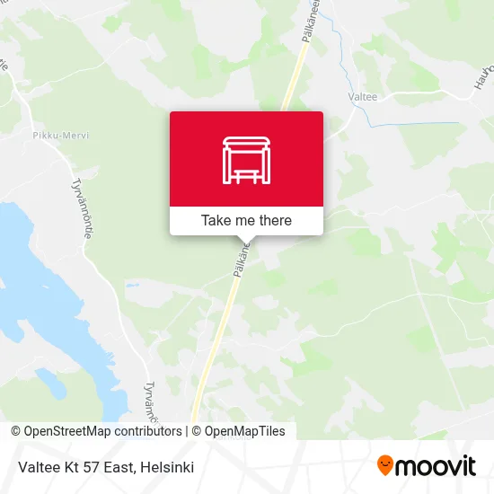 Valtee Kt 57 East map
