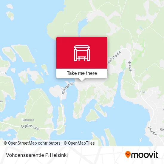 Vohdensaarentie P map