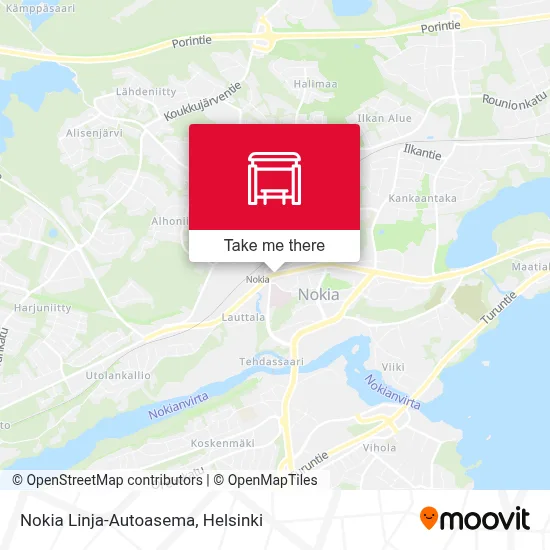 Nokia Linja-Autoasema map