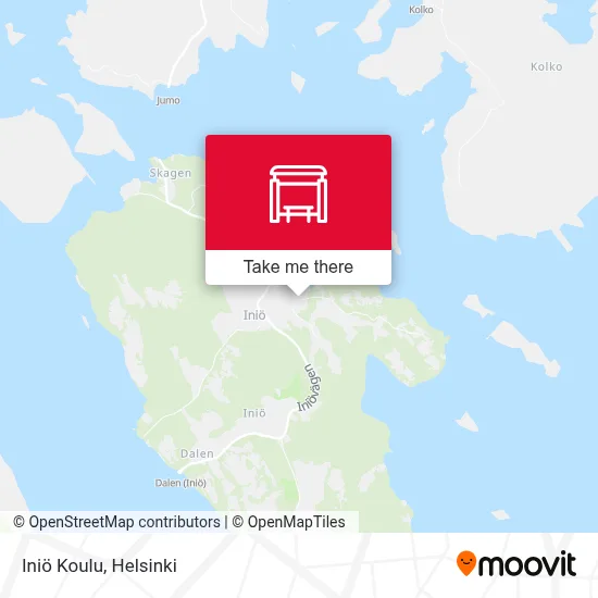 Iniö Koulu map